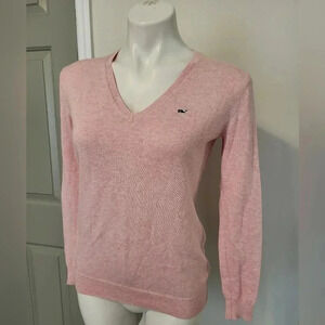 Vineyard Vines Classic Heritage Cotton V-Neck Sweater(XS)